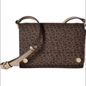 NWT Calvin Klein Susan Monogram Crossbody Bag